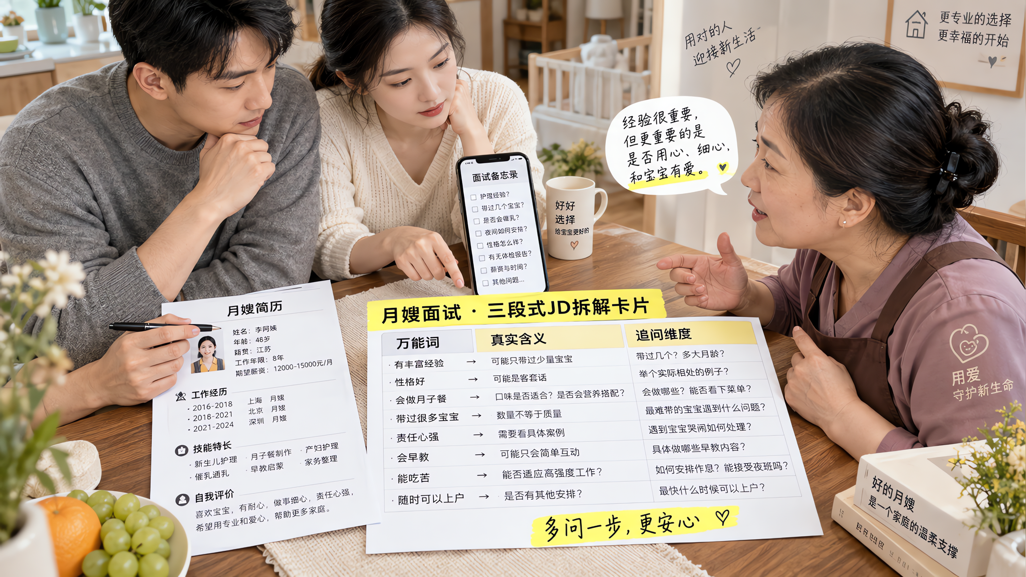 月嫂简历4句万能话 一问就露馅