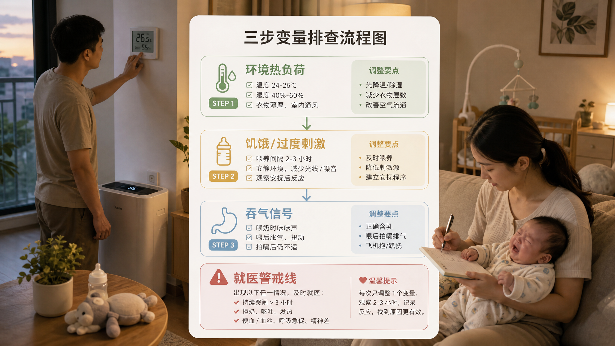 黄昏一到就哭到崩溃？按这3个变量排查