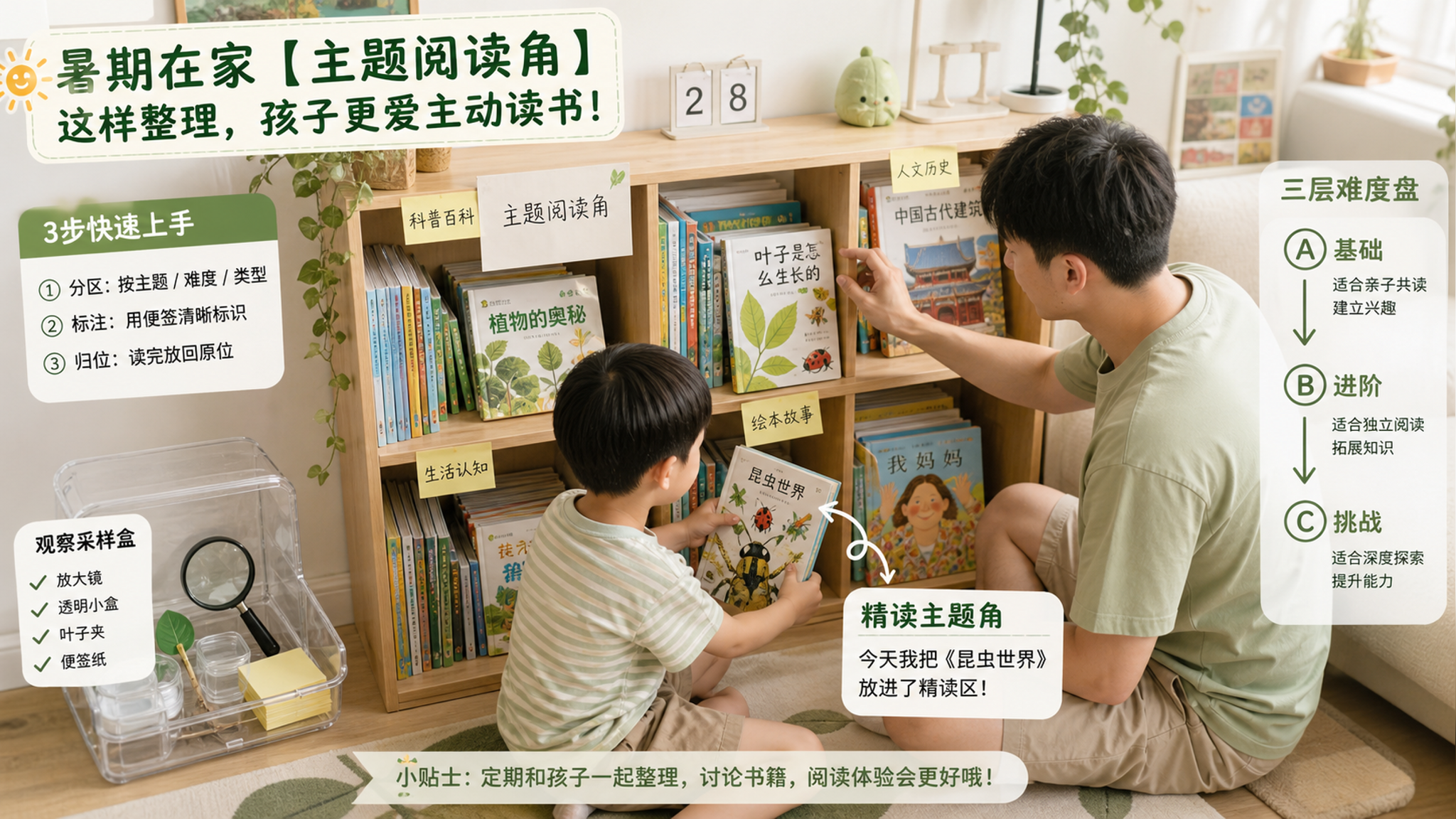 书越买越多越不读？把书架改成“动态轮换”就够了