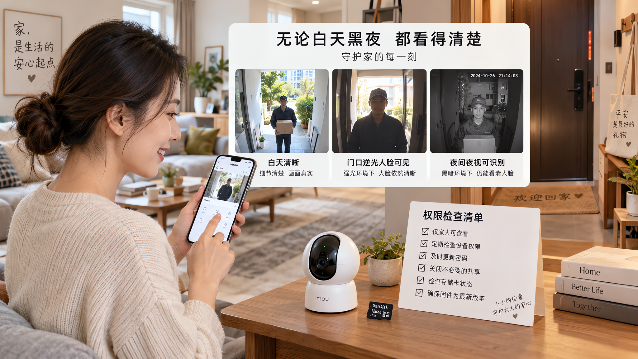 家用摄像头别只看4K：6项硬指标+3步到手验收