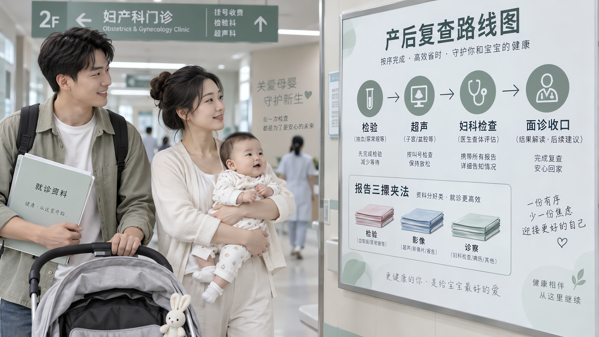 产后42天复查怎么排顺序最省力？记住三段式闭环